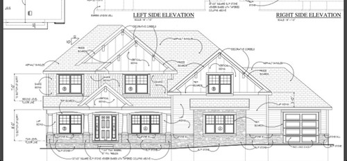  House  Plans  front elevation  view 