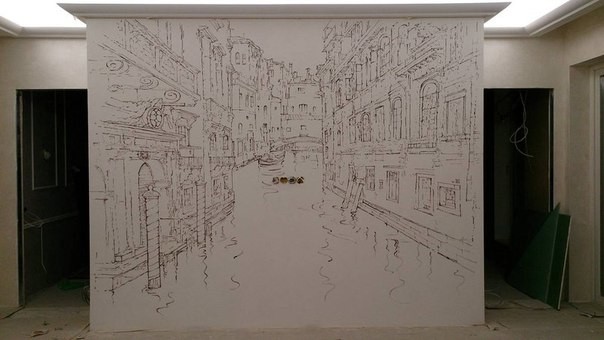 Роспись "Венеция"