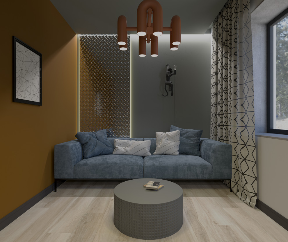 Загородный дом с ярким интерьером