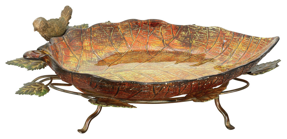 Sterling Furnishings 51-2838 Autumn Leaf Finch Bowl