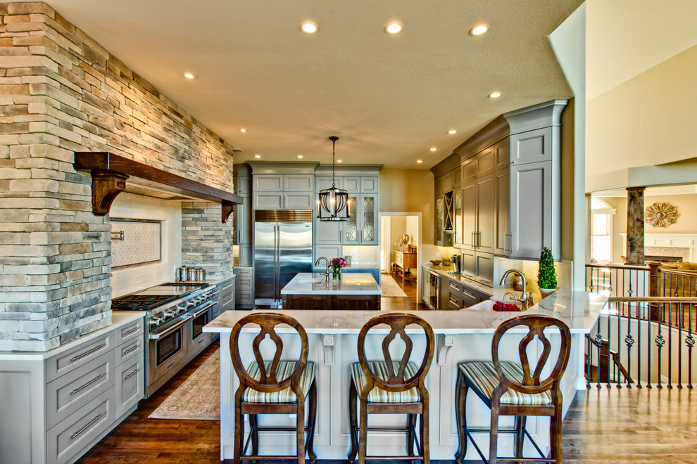 Inspiration for a transitional kitchen remodel in Denver