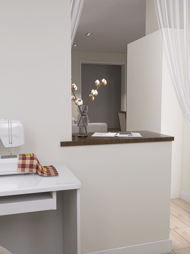 КУХНЯ-ГОСТИНАЯ + СПАЛЬНЯ И КОМНАТА ДЛЯ СЫНА 54 КВ.М.