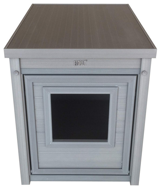 New Age Pet Jumbo Litterloo Litter Box Cover/End Table, Gray