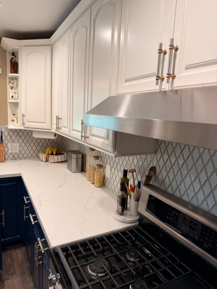 Timeless, Bright, Classic Design With A Sophisticated Two Tone Cabinet Scheme. Kitchen Remodel by Pinnacle Design and Build project photo 8