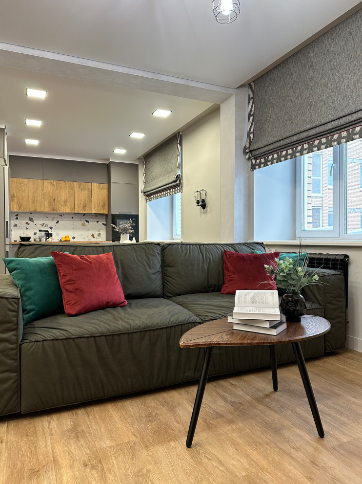 Дизайн-проект в современном стиле, с элементами лофта