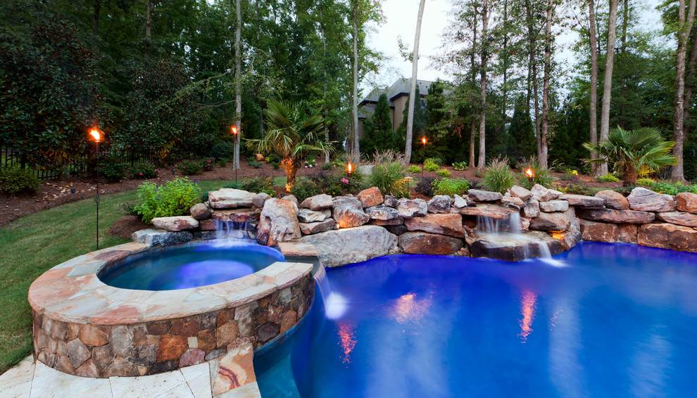 Inspiration for a timeless pool remodel in Charlotte