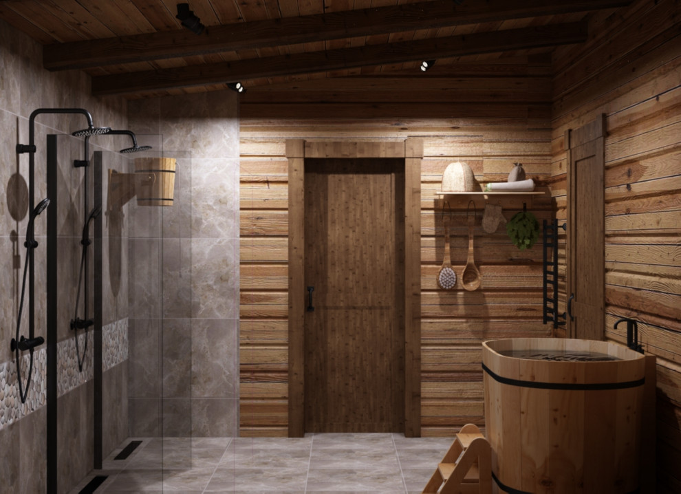 Баня в стиле Шале