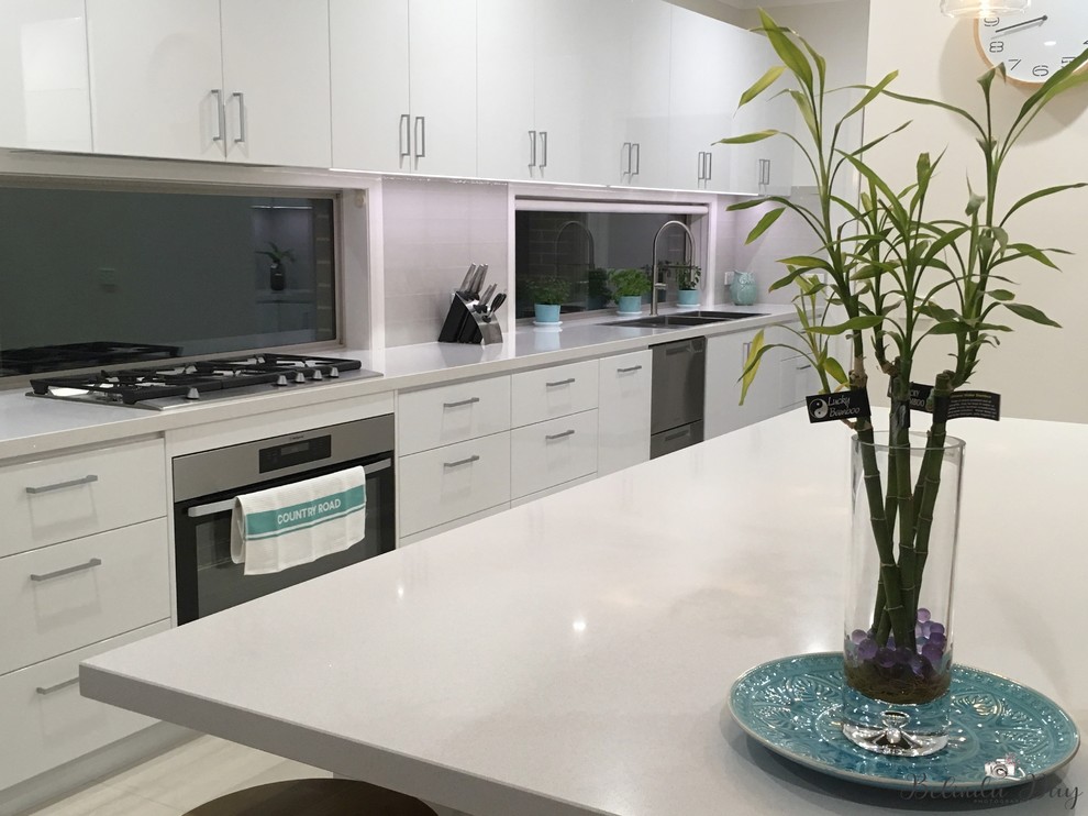 Inspiration for a contemporary kitchen in Other.