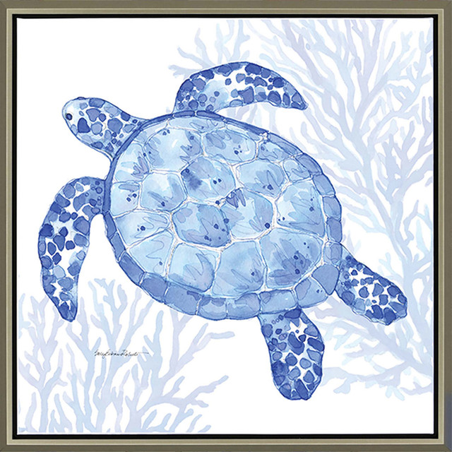Ocean Turtle Wall Art Beach Style Prints And Posters By Hedgeapple