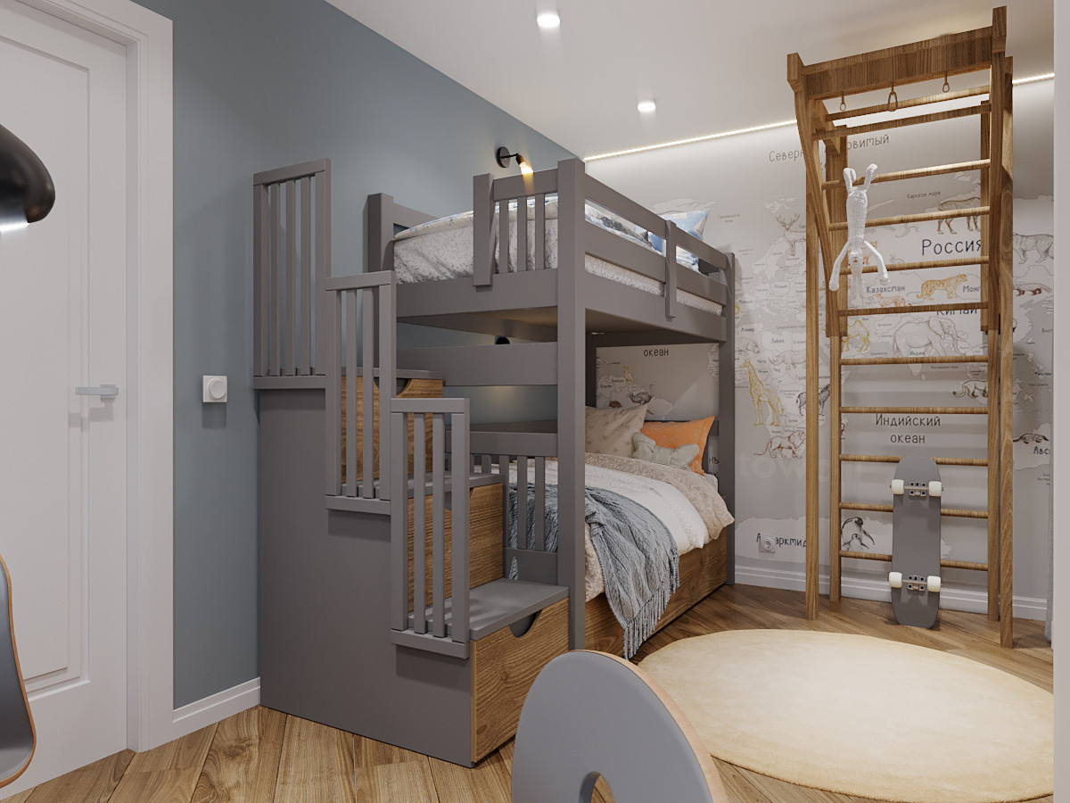 Небольшая детская  для двух мальчиков