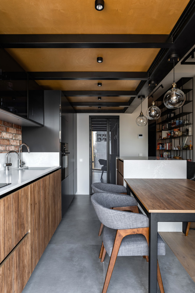 Нестандартное решение для зоны отдыха на кухне