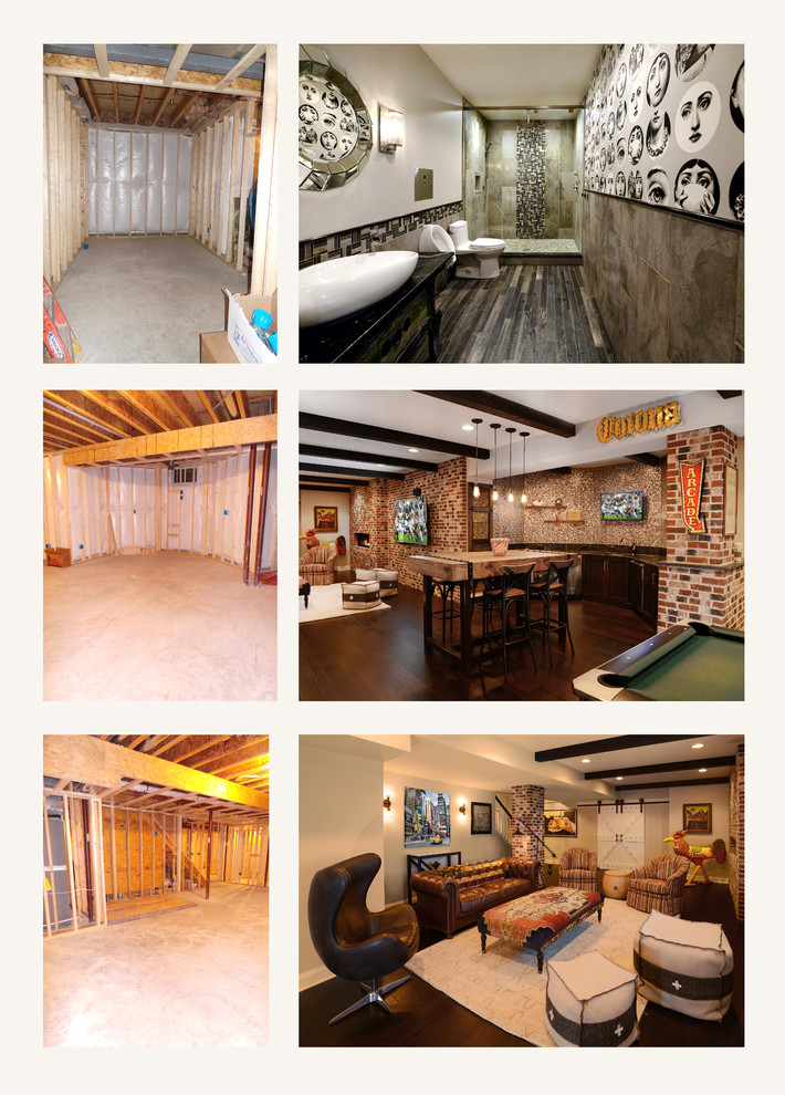 Inspiration for a transitional home design remodel in Baltimore