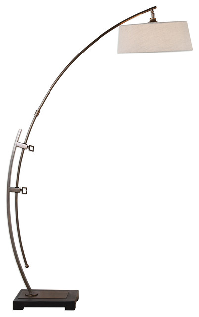 Calogero Bronze Arc Floor Lamp - Transitional - Floor Lamps - by Ownax ...