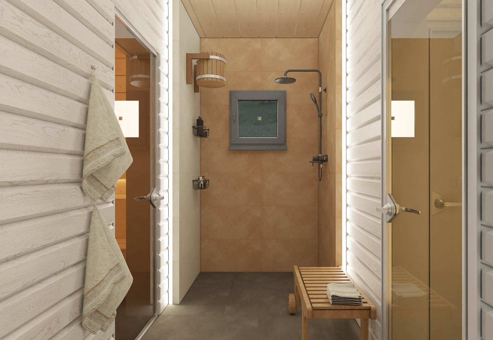 Баня из  клееного бруса в пос. Заповедник