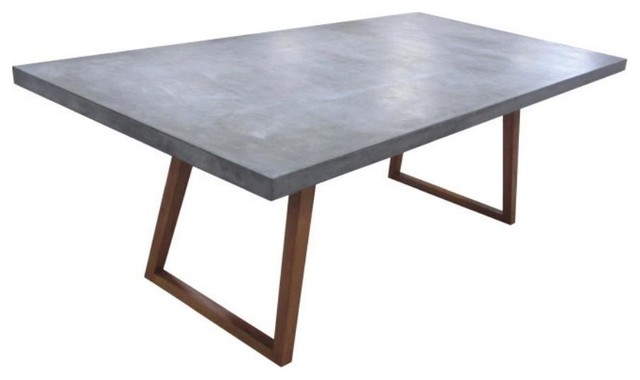 Rectangular Dining Table With Concrete Top