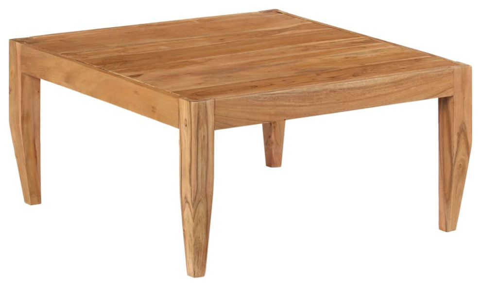 vidaXL Solid Acacia Wood Coffee Table Brown Side Tea Sofa Couch End