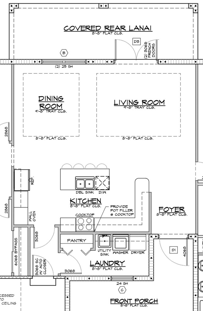 Living and Dining Room design/size
