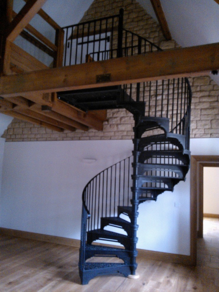 Inspiration for a farmhouse staircase in Other.