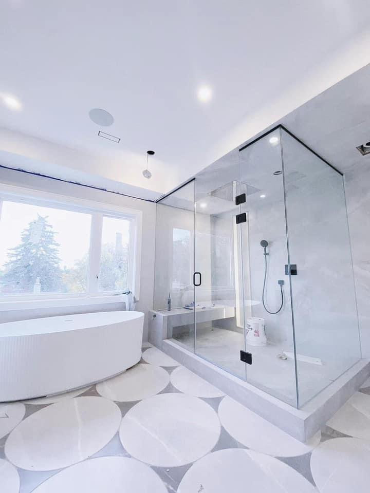 Shower Glass Installation Modern Bathroom Toronto by Leo’s