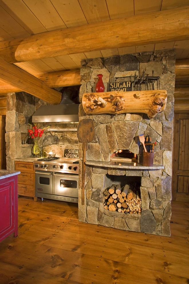 Mountain style kitchen photo in Seattle
