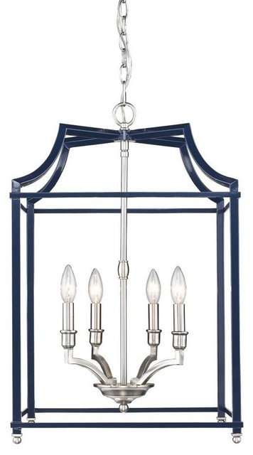navy and gold ceiling light
