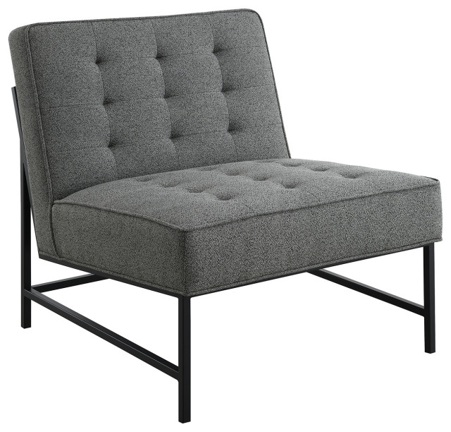 Astor Tufted Fabric Chair Midcentury Armchairs And Accent Chairs