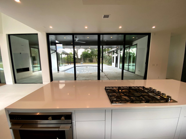 Modern Black and White Kitchen - Modern - Kitchen - Other - by Rehome