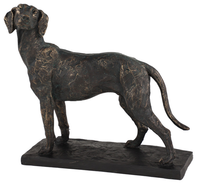 resin dog statue