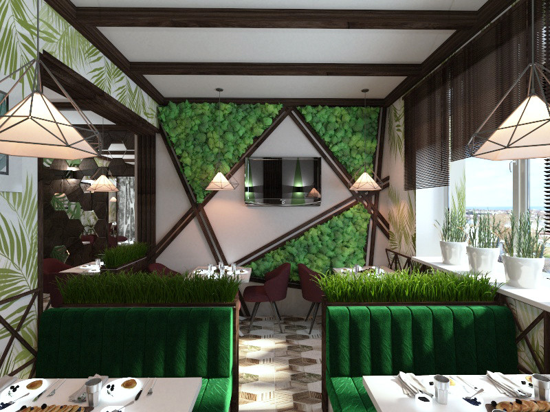 Визуализация семейного кафе в г. Ростов