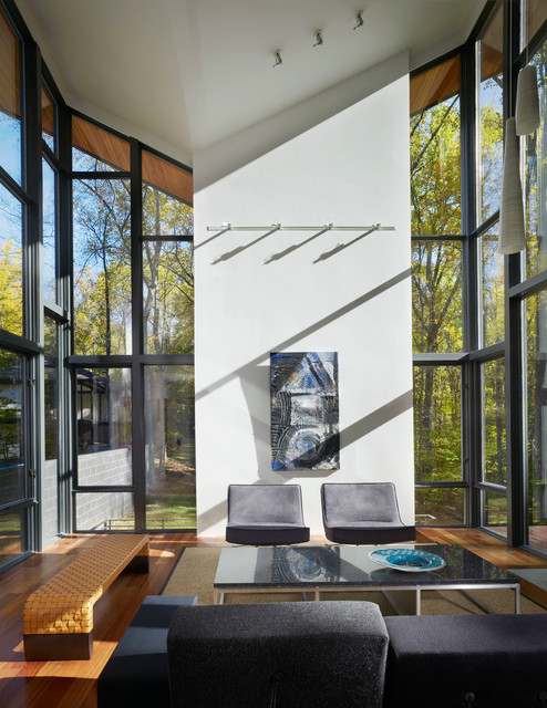 New Construction contemporary-vardagsrum