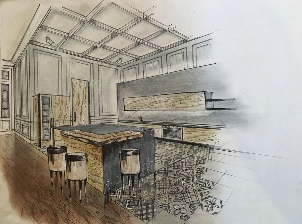 Эскизы квартиры для актрисы кино