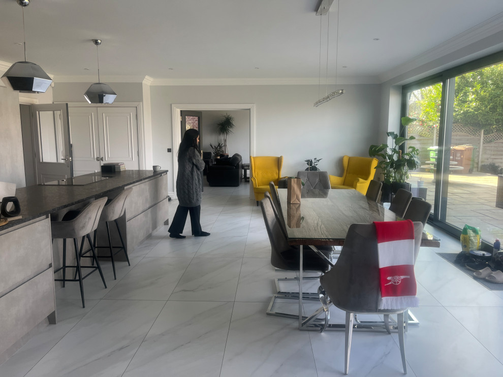 Modern Classic Living Room & Kitchen Refresh