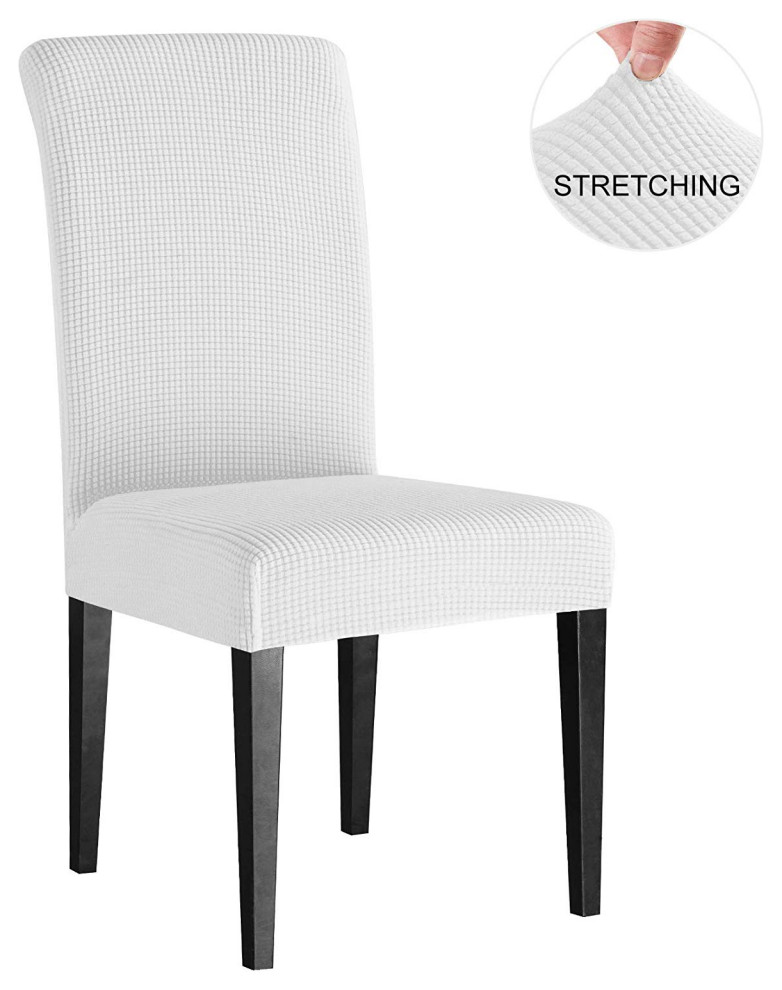 Subrtex Dyed Jacquard Stretch Dining Room Chair Slipcovers