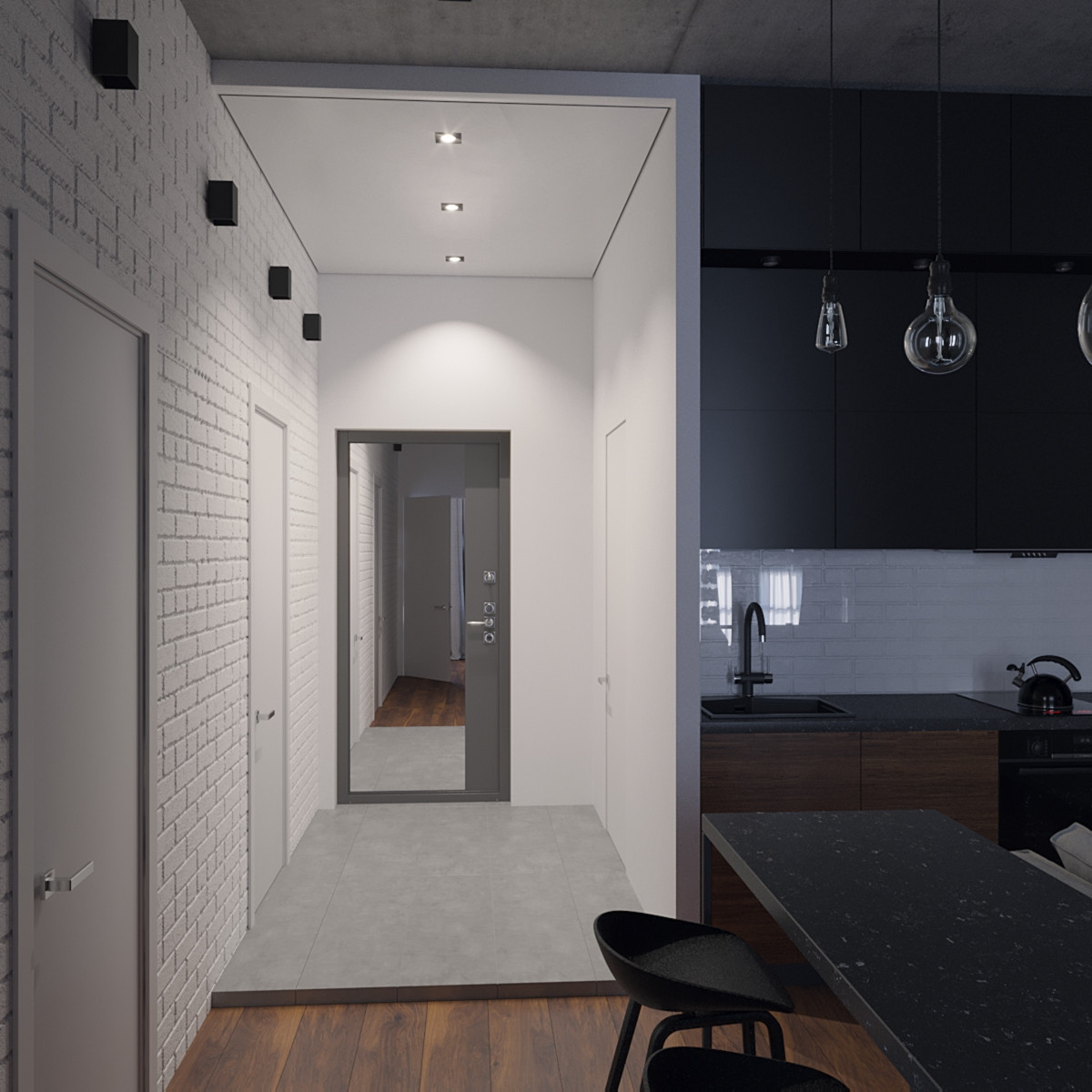 45 кв.м, просторно и экономно