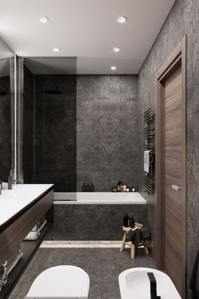 Квартира выполнена в современном стиле