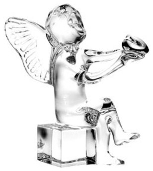 Baccarat Cherub Holding "eart