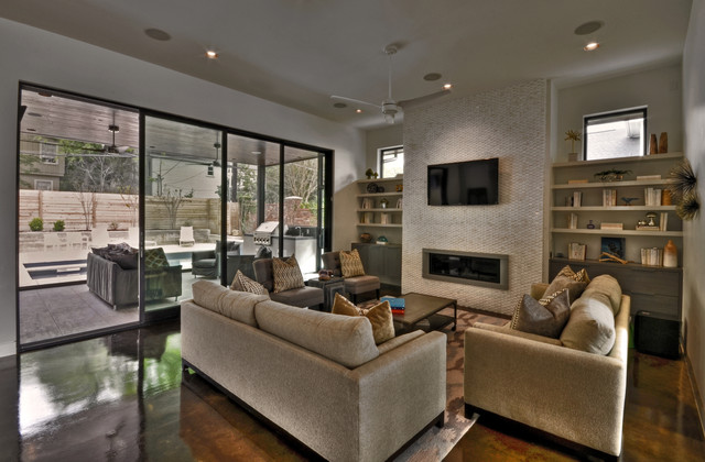 Ethridge Residence contemporaneo-salon