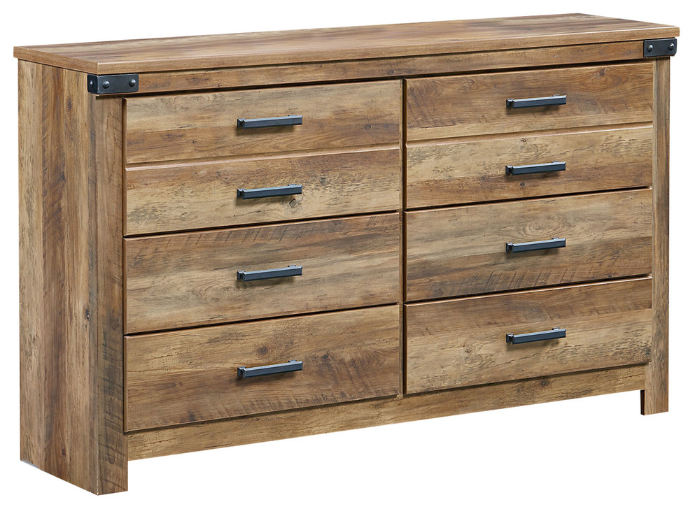 Standard Furniture Montana 6Drawer Dresser, Knotty Pine 52459 Rustic