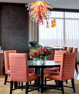 Design ideas for a modern dining room in Other.