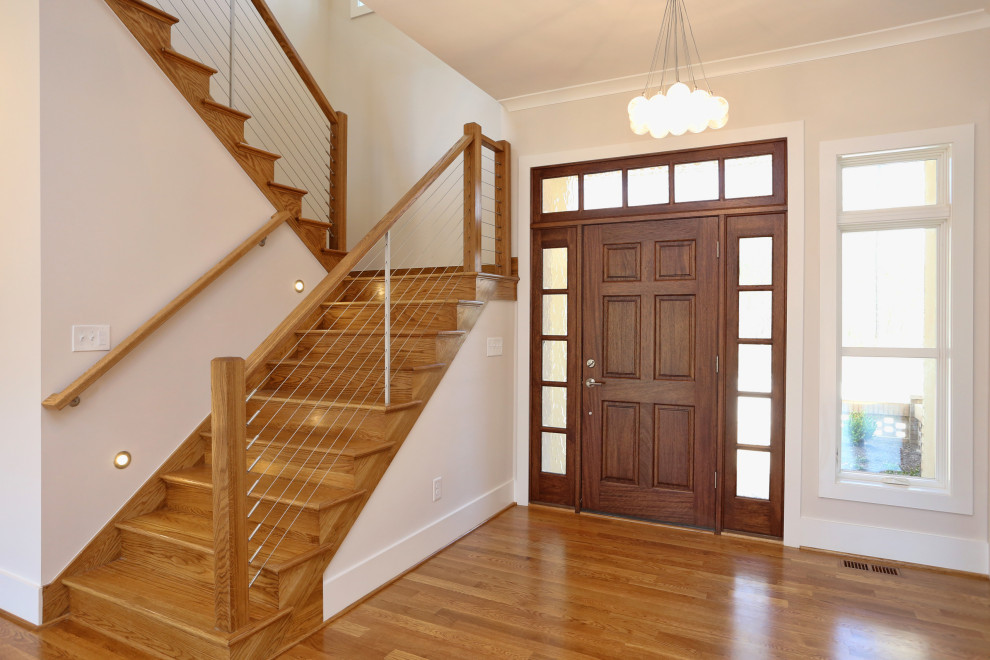Transitional home design photo in Raleigh