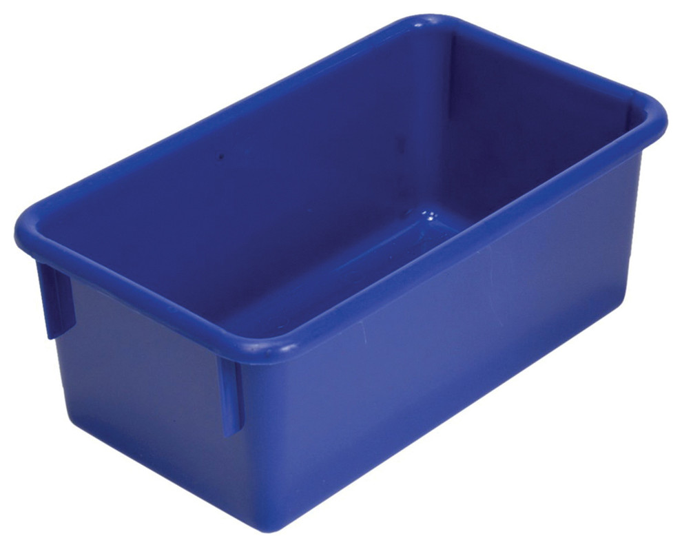 Steffywood Home Plastic Storage Box Cabinet Tote Tray 13"Lx8"Wx5"H, Blue