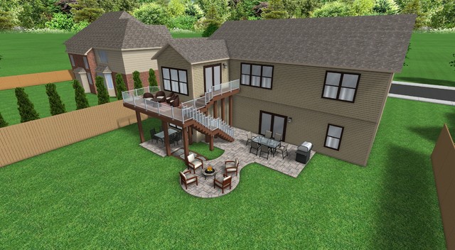 Fire Pits & Fireplaces rendering