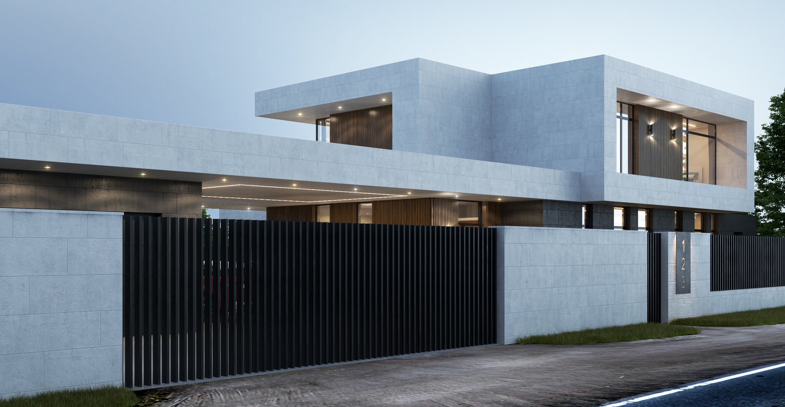 Частный жилой дом с бассейном