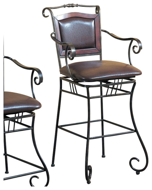 Coaster 29 Inch Metal Bar Stool With Upholstered Seat Stools Coaster 29 Inch Metal Bar Stool With Upholstered Seat Stools And Counter Other By Homesquare