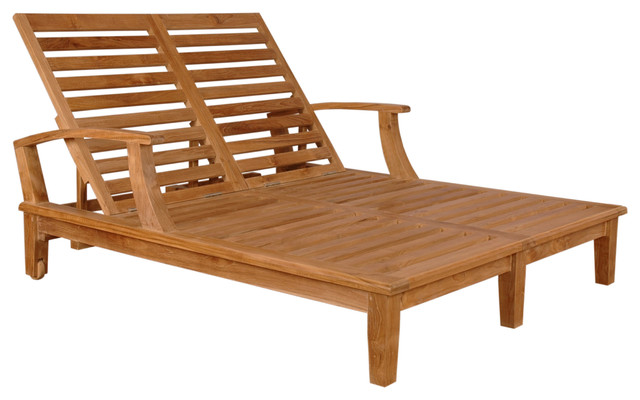 Brianna Double Wide 2 Person Sun Lounger - Transitional ...