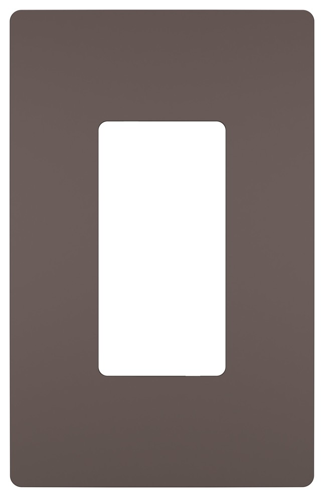 Legrand Radiant Screwless Wall Plate Plastic 1G, Dark Bronze