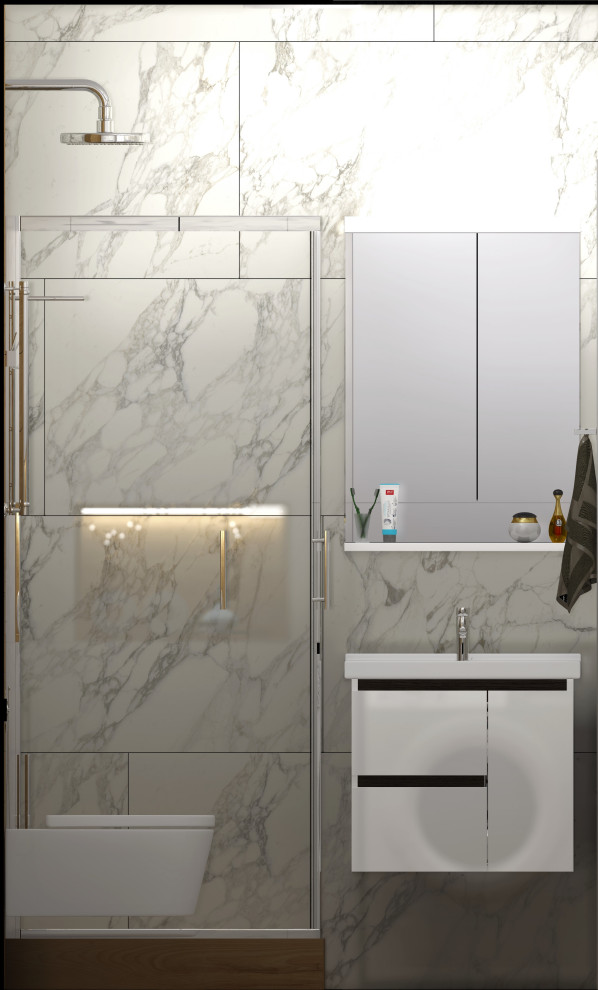 Визуализация санузла для заказчицы в Г.Санкт - Петербург.