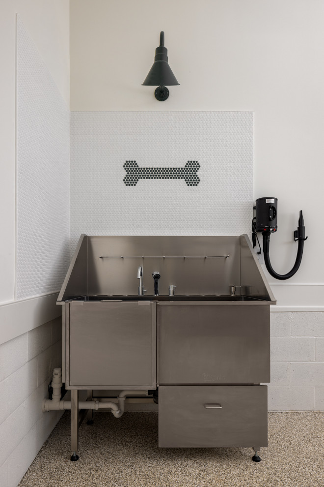 Inspiration for a transitional garage remodel in Charlotte