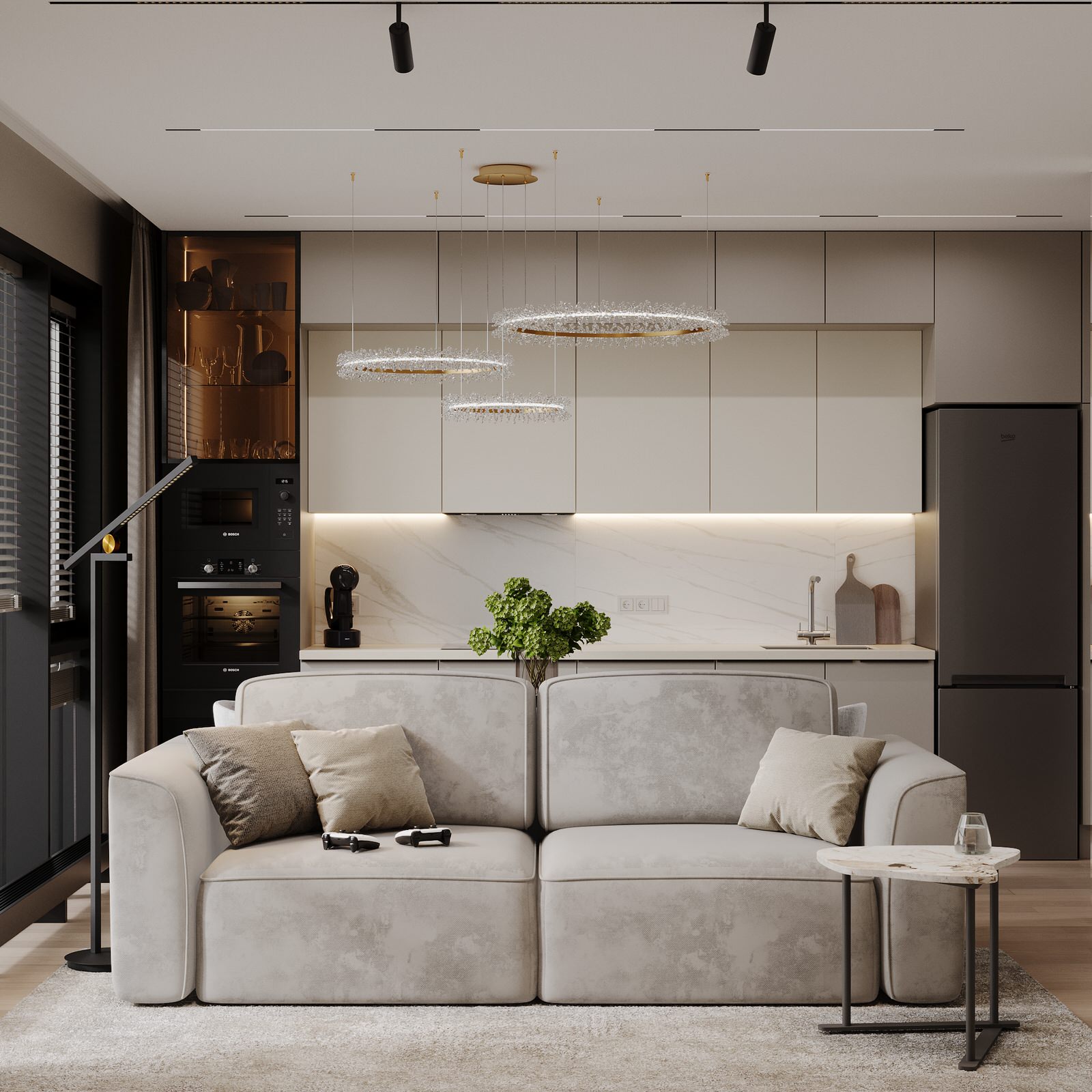 Интерьер квартиры в ЖК "Метрополия"