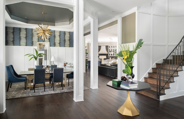 Transitional Elegance Entry contemporary-entre